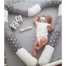 INS Детские бамперы для кроватки, хлопковые цветные защитные бамперы для кроватки, детские постельные принадлежности, подушки, детская колыбель, кровать для новорожденных, декор для спальни