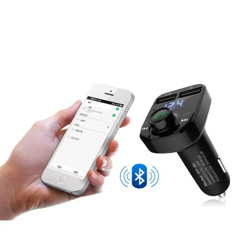 Беспроводной автомобильный Bluetooth fm-передатчик MP3 радио адаптер автомобильное быстрое USB зарядное устройство Лидер продаж U1JF