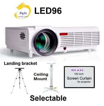 

Poner Saund LED96 LED Projector Video HDMI 1280x800 Full HD 1080P Home theater projector High lumens proyector 3D projector BT96