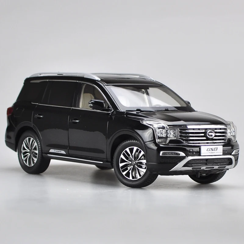 Оригинальный заводской подлинный 1:18 GAC GS8 Trumpchi 2016 внедорожный автомобиль черная