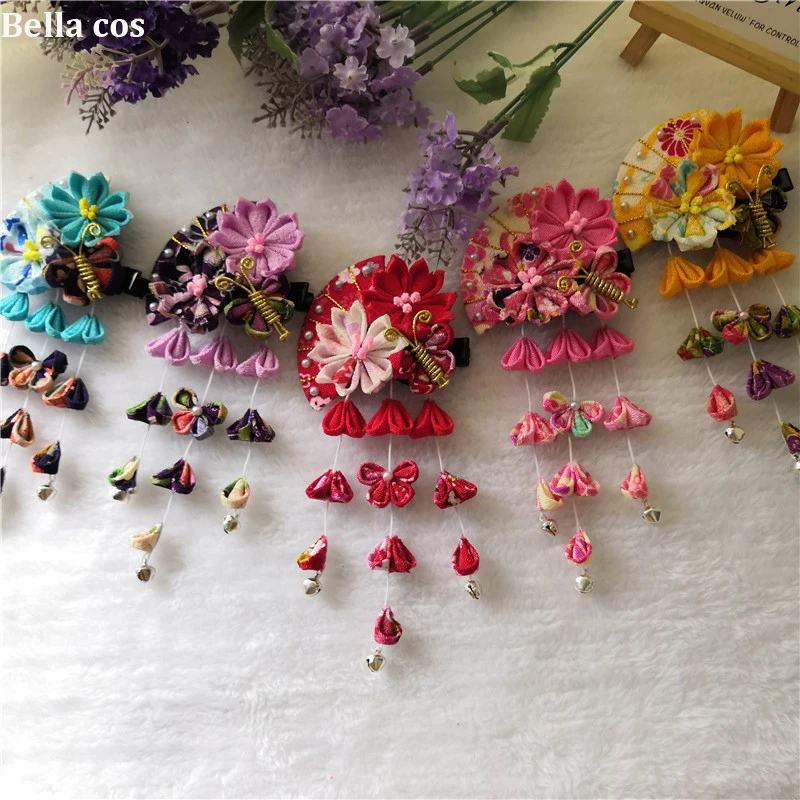 DIY японские кимоно Сакура аксессуары для волос свадебные цветочные украшения