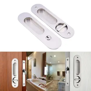 

Newly Invisible Door Locks Handle Double-sided Durable for Sliding Barn Wooden Door XSD88