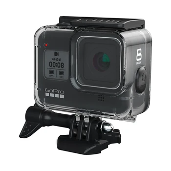 

60M Waterproof Housing Case for GoPro Hero 8 Black Diving Protective Housing Shell Rubber Material Botton Waterproof case