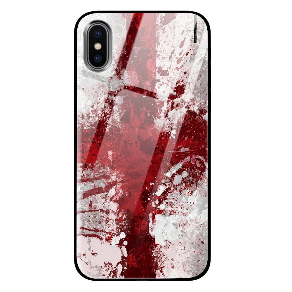 Белая роза для iPhone 5 5S 6 6s 7 8 Plus X XS XR 11 Pro макс. закаленное стекло чехлы - Цвет: 12