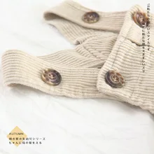 Детская одежда для маленьких мужчин и женщин; однотонные простые вельветовые повседневные брюки на подтяжках; Bk106