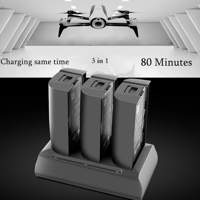 $36.71  Battery Charger For Parrot Bebop 2 Drone/FPV Balanced Battery 3 In 1 Fast Charger Adapter Charging 