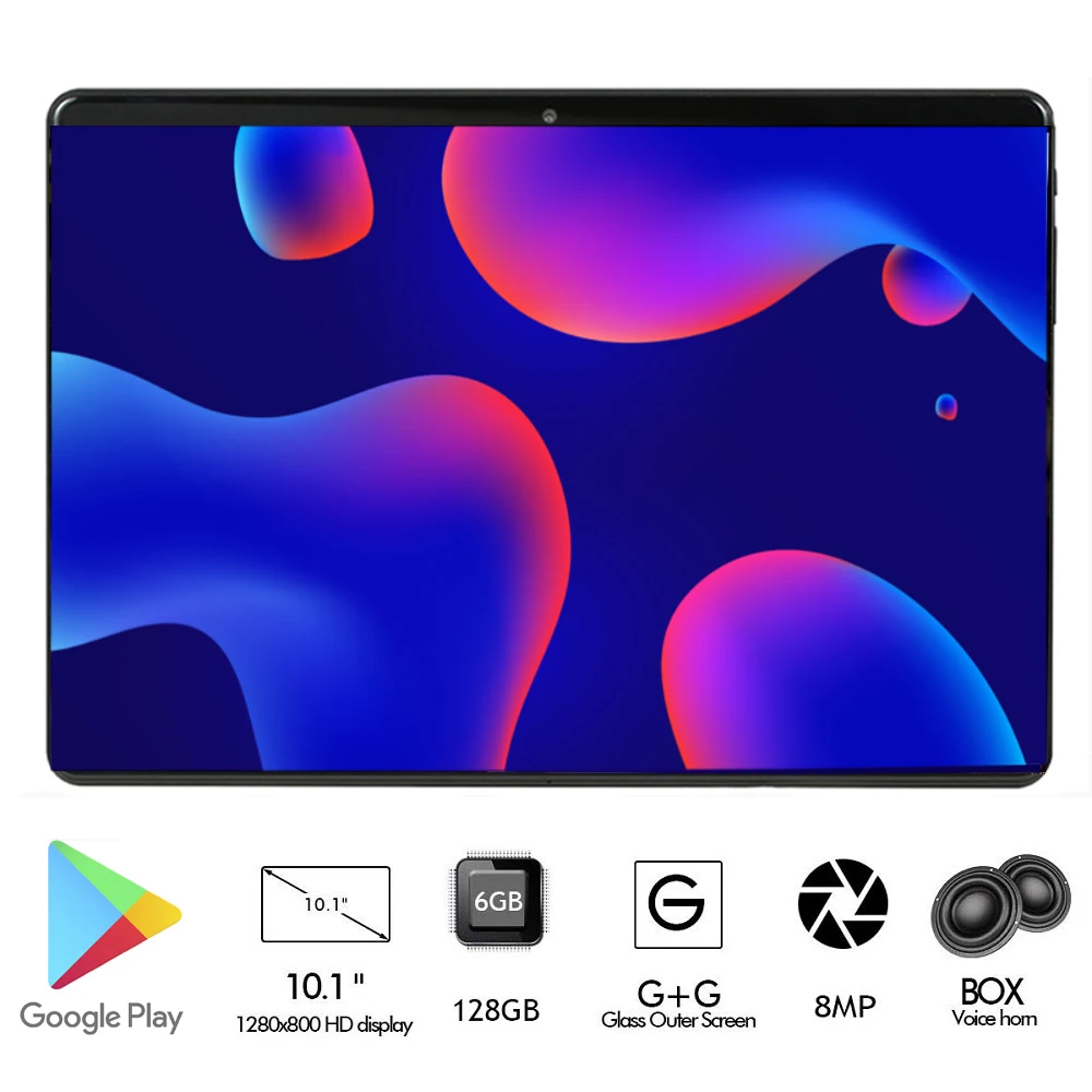 

Free Shipping 10 inch Tablet PC Google Android 9.0 OS 128GB ROM 6GB RAM Bluetooth WiFi GPS Dual Sim 3G 4G LTE 128GB Tablets 10.1