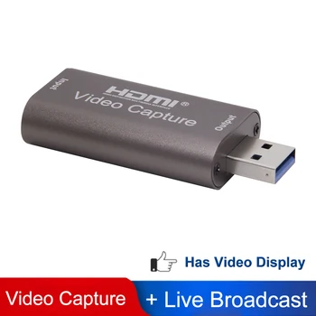 

4K 1080P USB3.0 HDMI Computer Live Streaming Box Audio Mini Portable Broadcast Conference For Gaming Video Card