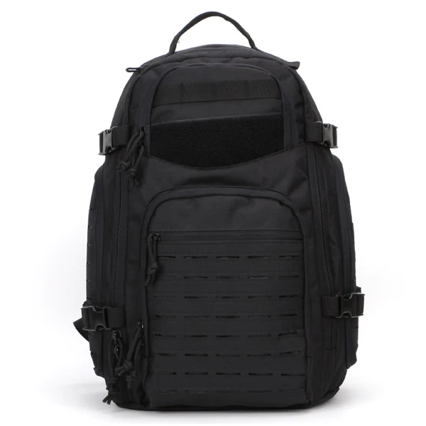 Black Лазерная резка Molle открытый тактический рюкзак Утилита Сумка военный рюкзак армейский охотничий треккинг Кемпинг Туризм Путешествия - Цвет: Black