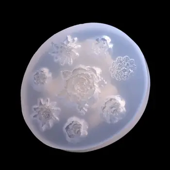 

Handmade Rose Flowers Silicone Resin Mold Jewelry Making Baking Craft Tools