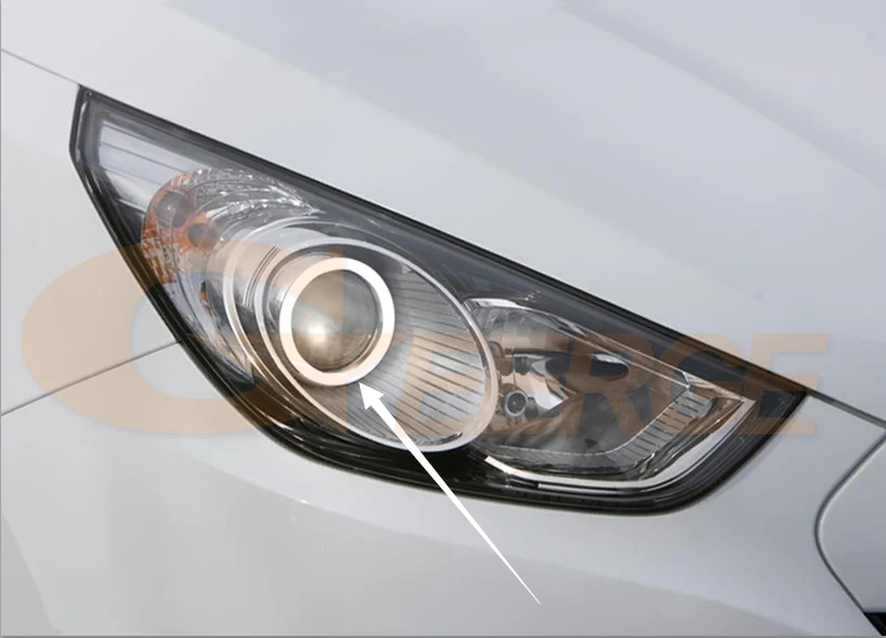 Отличные CCFL ангельские глазки Halo Кольцо Комплект ультра яркий для Hyundai ix35 2010 2011 2012