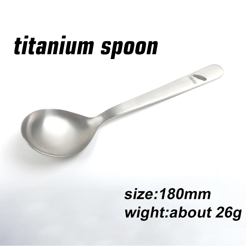 

Outdoor Camping Picnic titanium Spoon Tableware titanium alloy Fork Ultralight pure titanium Spork