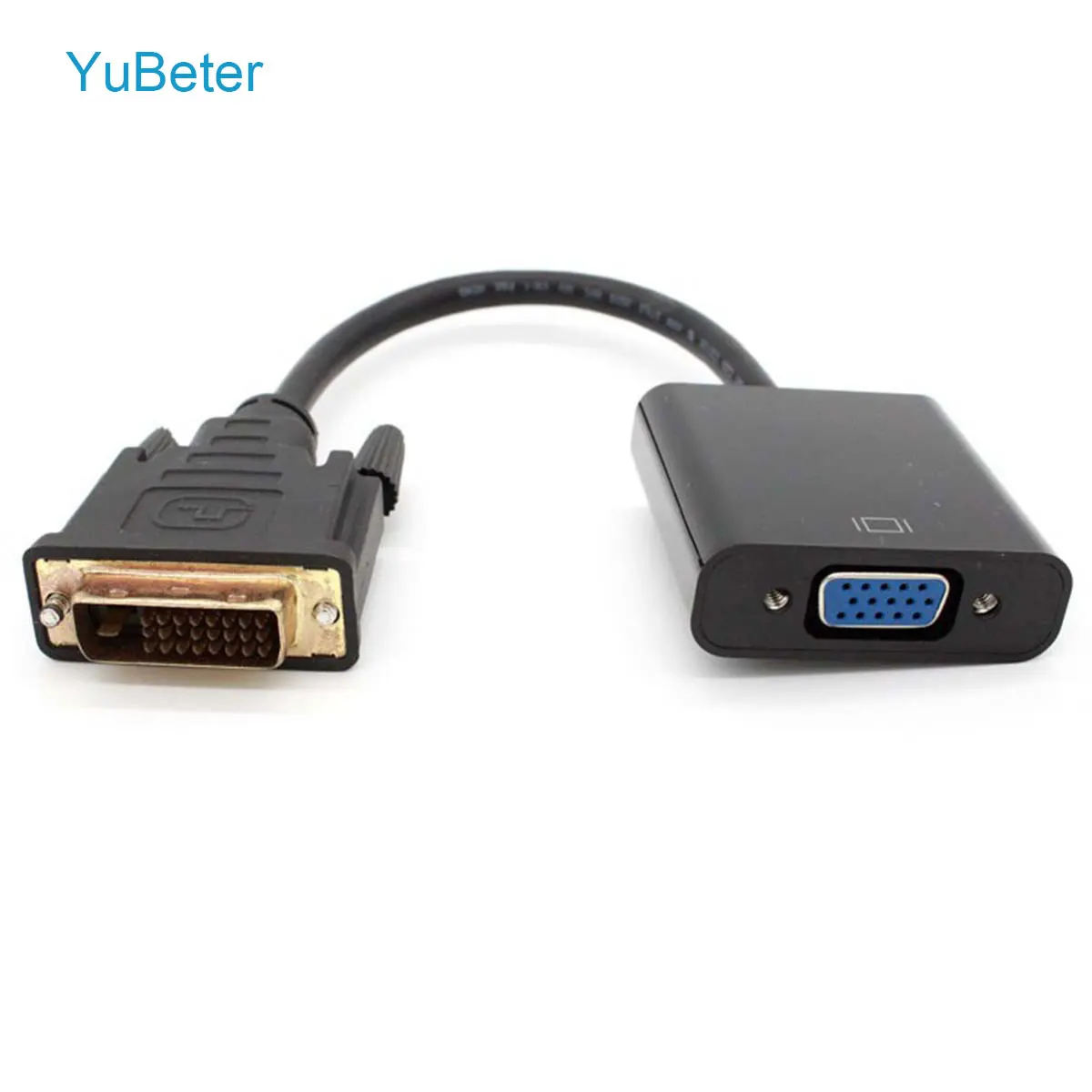 YuBeter DVI D к VGA Кабель-адаптер 24+ 1 25 Pin DVI штекер 15 Pin VGA Женский видео конвертер 1080p для PS3 PS4 ПК дисплей ТВ