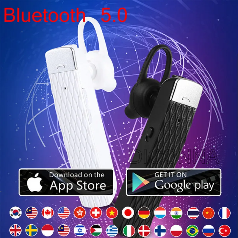 

Portable 33 Languages Smart Translator Instant Voice Speech Translation Bluetooth 5.0 Headset