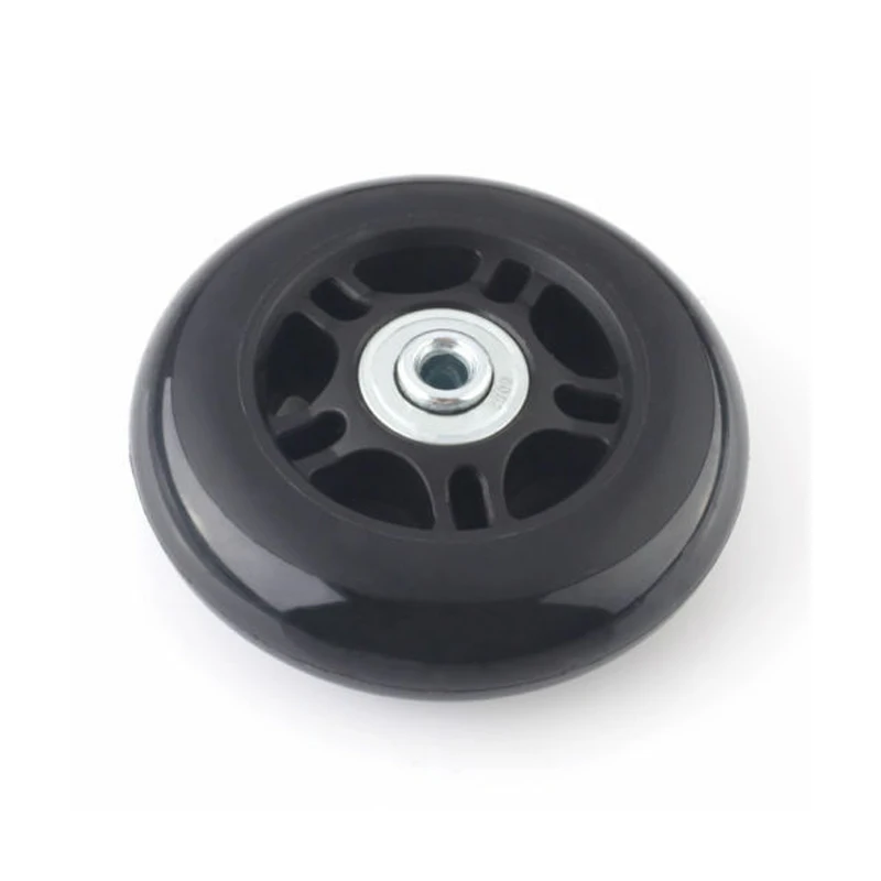 2 pces preto bagagem saco mala substituição rodas de borracha eixos reparação acessórios sem rodízios od 40mm/54mm/60mm/64mm/80mm-4