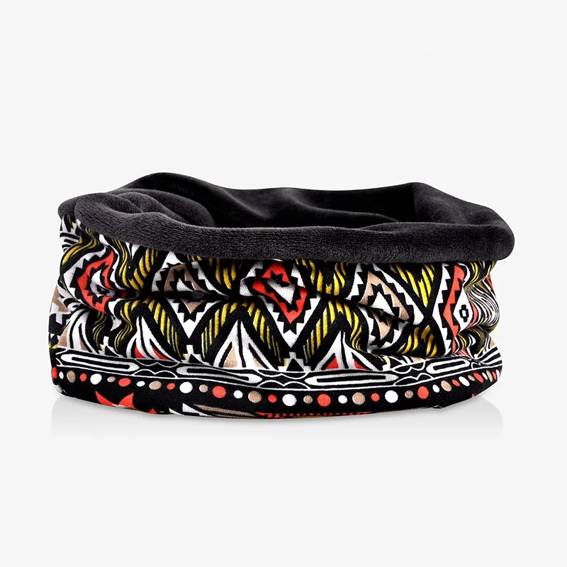 Мужские шапки Skullies с геометрическим узором, шапки двойного назначения, уличные Повседневные шапки, осенне-зимние теплые шапки унисекс плюс бархатная шапочка