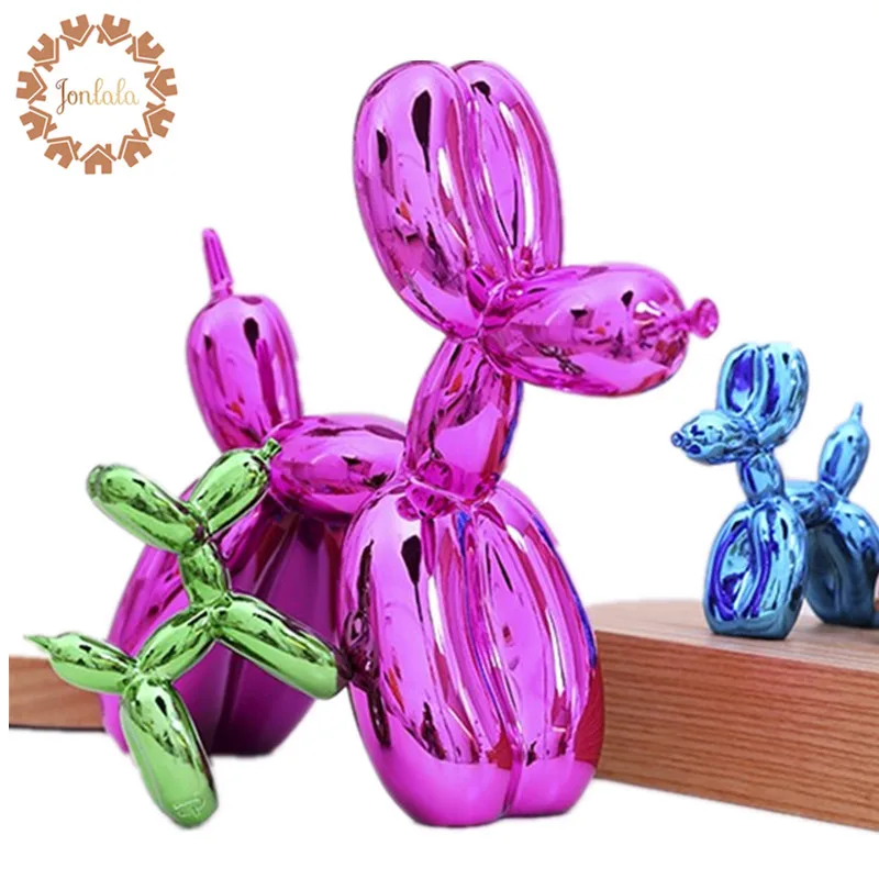 Extra Large!!! Luxurious Modern Art Color Customize Pattern Design Balloon Dog Figurine Statue 47cm Balloon Dog  Xmas Gift