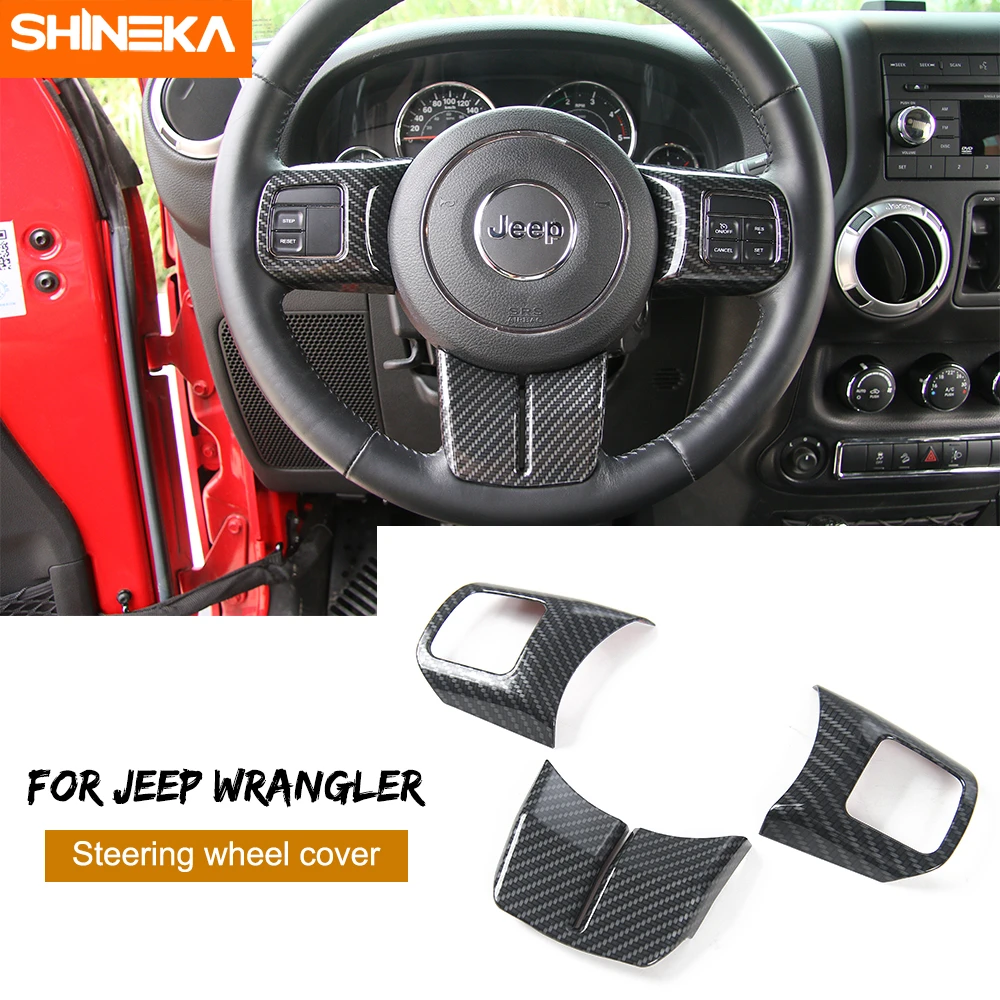 SHINEKA накладки на интерьер для Jeep Wrangler JK 2011- 4 двери 18 шт. наклейки для интерьера комплект для Jeep Wrangler JK