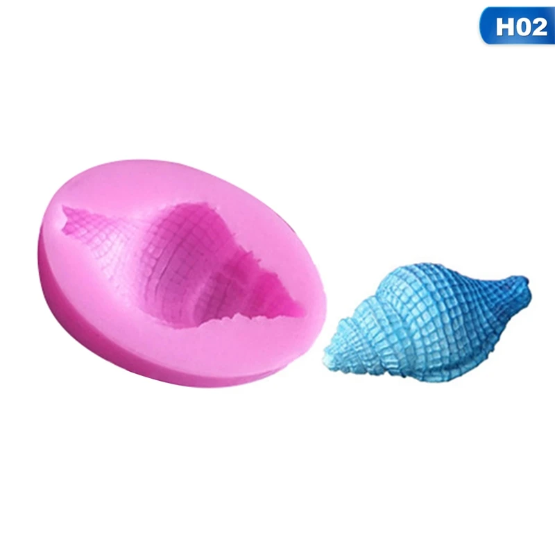 Sugarcraft Sea Shell Silicone Cake Molds Fondant Cake Decorating Tools Gumpaste Chocolate Candy Soap Fimo Clay Moulds
