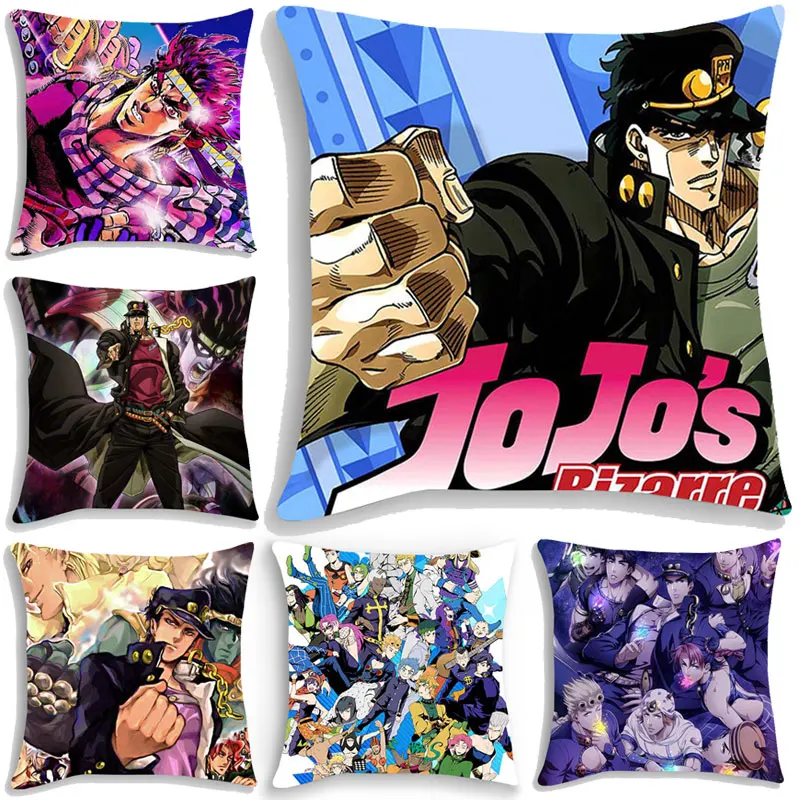 

JOJO's Bizarre Adventure Pillow Cases Golden Wind Giorno Bruno GUIDO Narancia Leone Pannacotta JOJO Pillowcase Cushion Cover