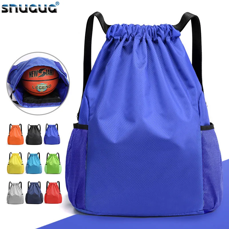 

Nylon Sport Bag For Women Fitness Waterproof Beach Swimming Backpacks Drawstring Gym Backpack Woman Fashion Fitness Yoga Bag