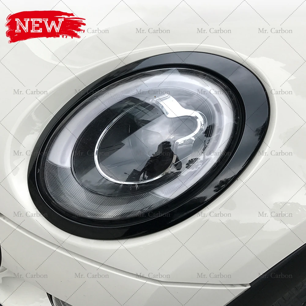 Parts & Accessories For Mini Cooper F56 F55 F57 142022 ABS Front Headlight Eyebrows Eyelids