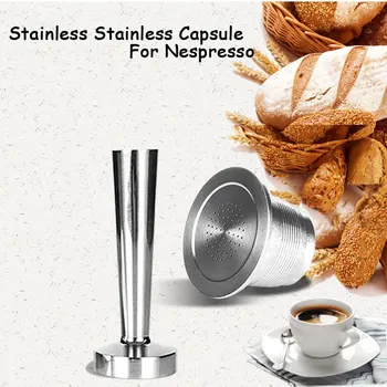 

Nespresso Reusable Coffee Capsule Stainless Steel Coffee Filter Pod Refillable Reusable Filters For Espresso Coffee Machine
