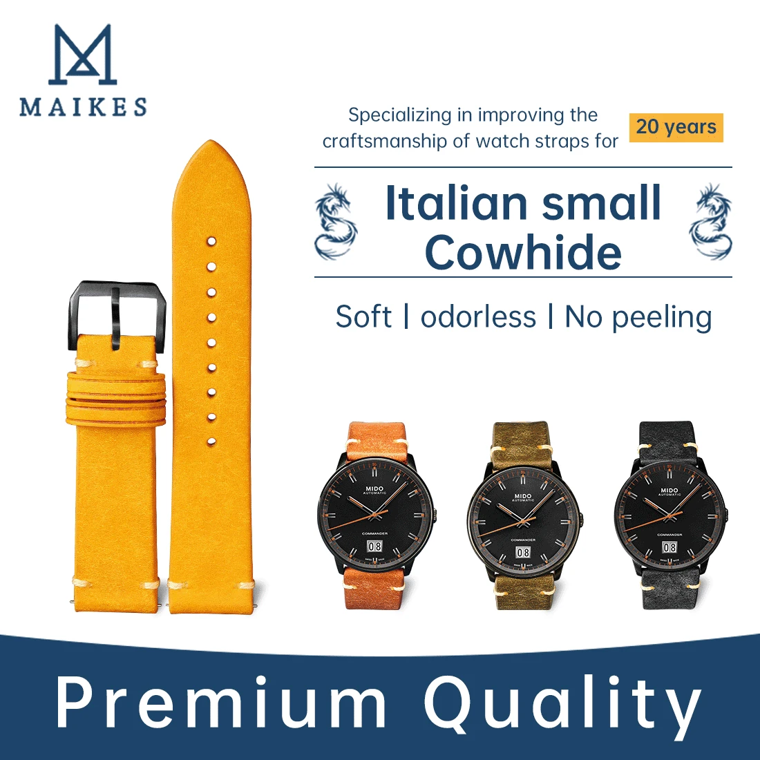 Cinturini In Pelle Vintage A Sgancio Rapido Per Iwc Mido Seiko Cinturino Per Orologio Intelligente 18Mm-24Mm Cinturino Per Orologio Da Polso Morbido O