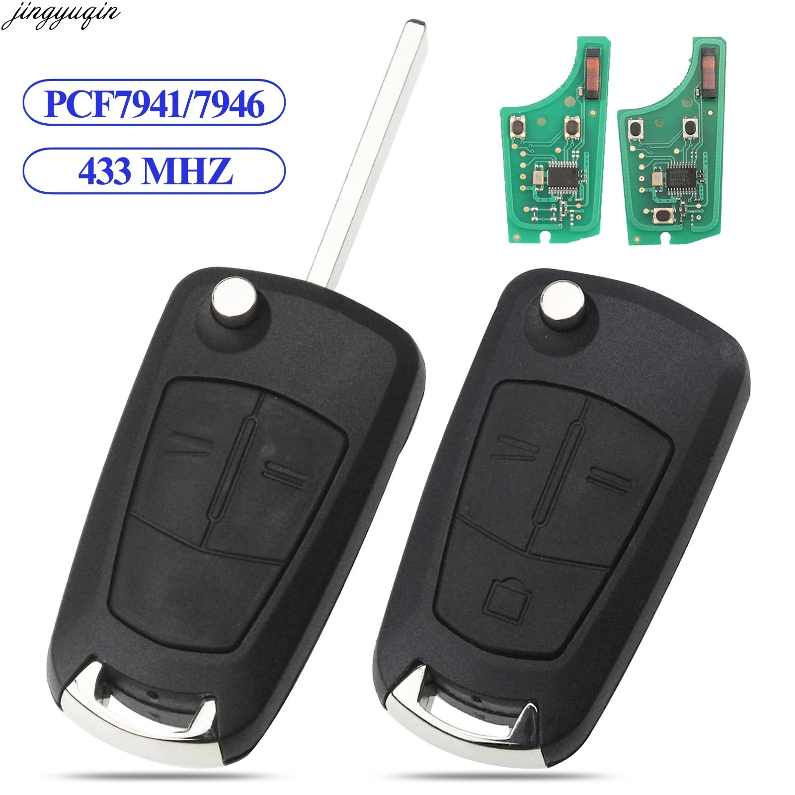 Bilchave флип ключ для OPEL Astra H Corsa D Vectra C Zafira PCF7941 PCF7946 2/3 кнопки дистанционного ключа
