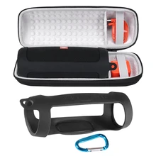 2 в 1 EVA жесткий чехол для хранения на молнии+ Мягкий силиконовый чехол для JBL Charge 4 Bluetooth динамик для JBL Charge4 колонка