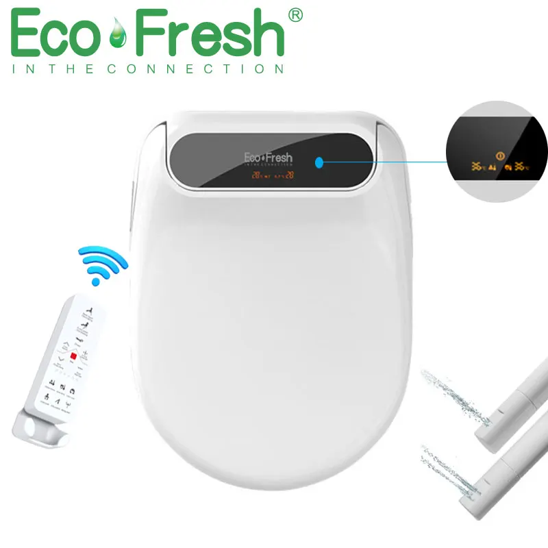 Ecofresh умное сиденье для унитаза биде электрическое светодиодный светильник