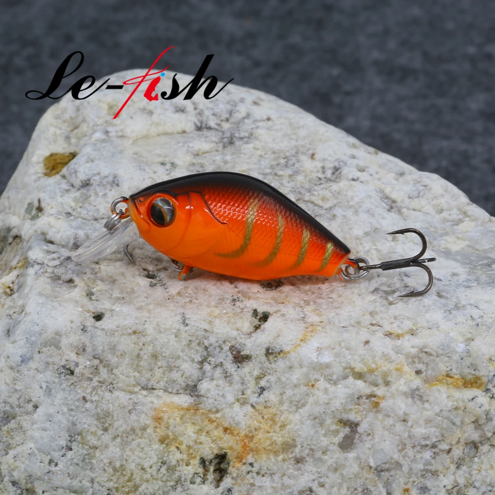 Le Fish 50 мм 6,9 г кривошипная приманка гольян жесткая приманка для рыбалки качественные тройные Крючки воблер плавающий Pesca