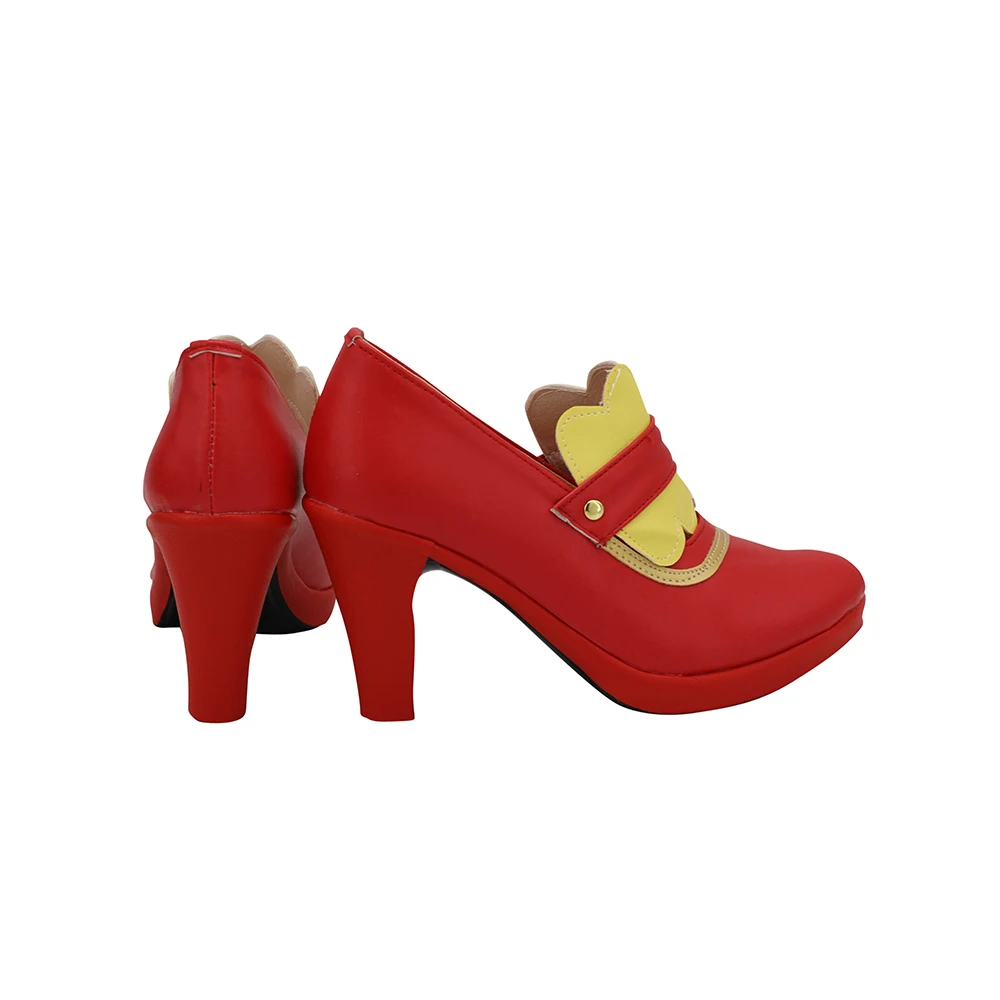  BanG Dream Arisa Ichigaya Cosplay Shoes Red Boots High Heel Custom Made (3)