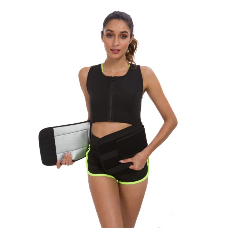 

Women Sweat Sauna Suit Tank Top Vest Sports Bra Slimming Corset With Adjustable Waist Shaper Belly Band Trainer Belt