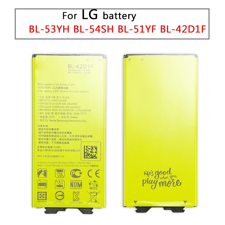 Новый BL-51YF батареи телефона для LG G4 HH815 H818 H810 VS999 G2 G3 G5 BL-54SH BL-53YH сменные | Мобильные
