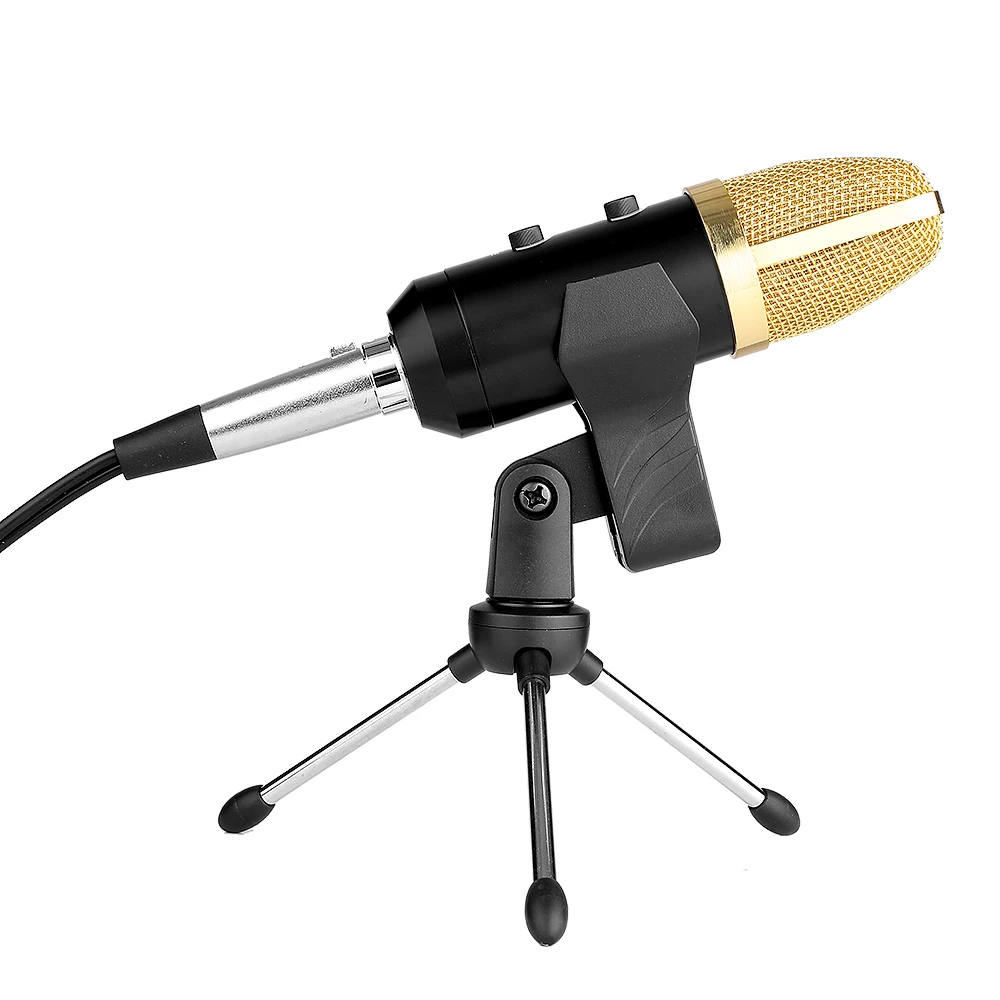 USB конденсаторный микрофон docooler проводной настольный для записи звука