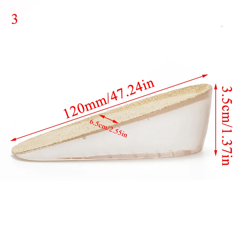 men 3.5cm 1,5-3,5 см, увеличивающие рост, гель для стельки, половинчатые стельки для мужчин и женщин, невидимые стельки для обуви, эластичные амортизирующие стельки для ног - Цвет: men 3.5cm