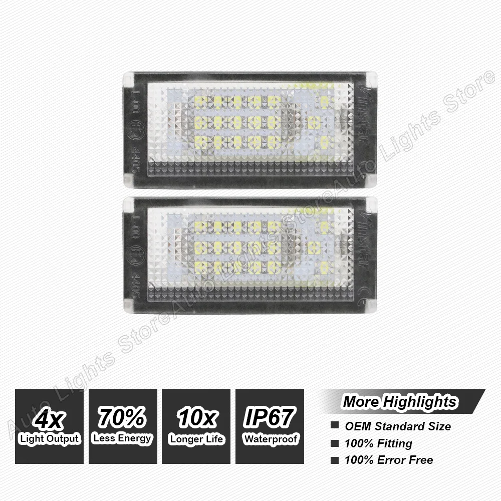 Ampoule Éclairage Plaque Immatriculation Extérieur For COOPER S R50 R52