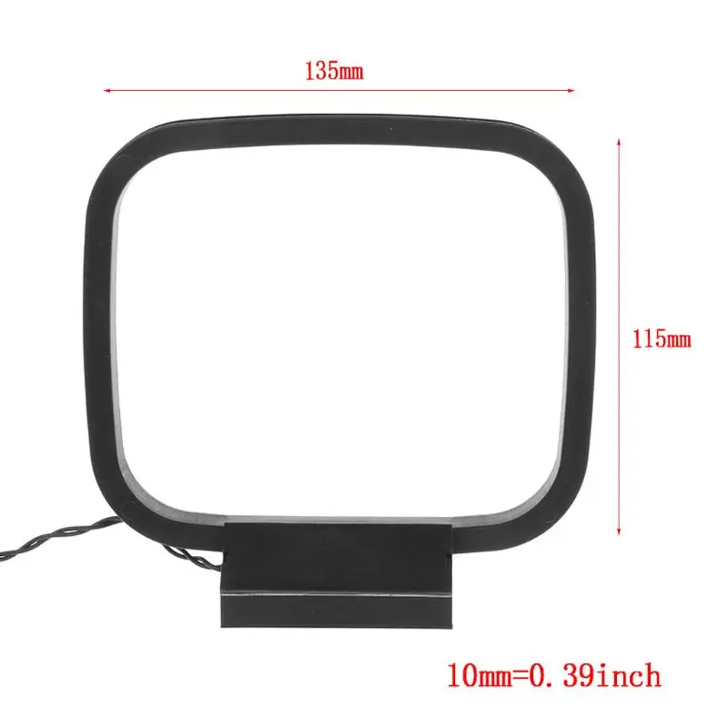 FM AM Loop Antenna for Receiver with 3-Pin Mini Connector 1PCS