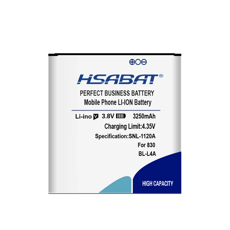 HSABAT 3250mAh BL-L4A BLL4A BL L4A BV-L4A аккумулятор для Nokia Lumia 830 535 RM984 RM-1090 RM-1089