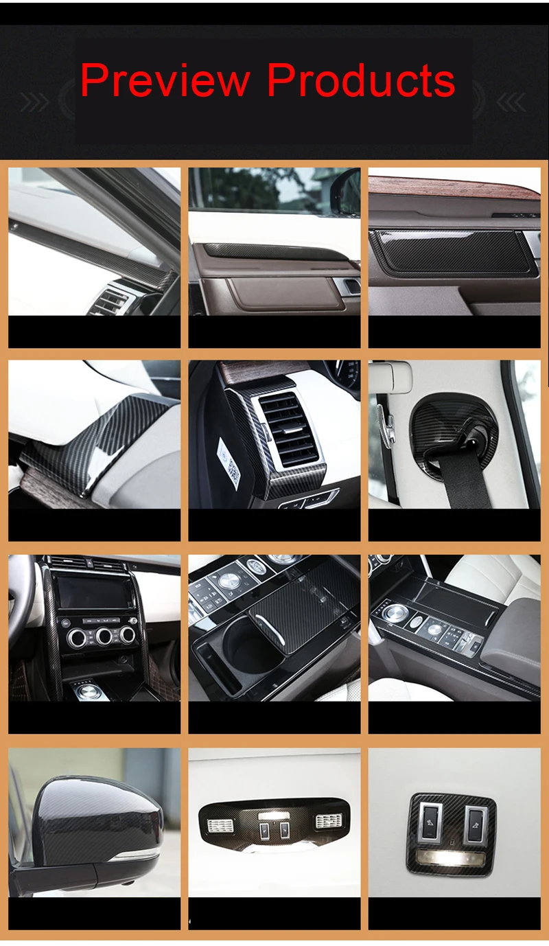 Для Land Rover discovery5- углеродное волокно автомобиля интерьер приборной панели панель регулятор громкости крышка литья отделка