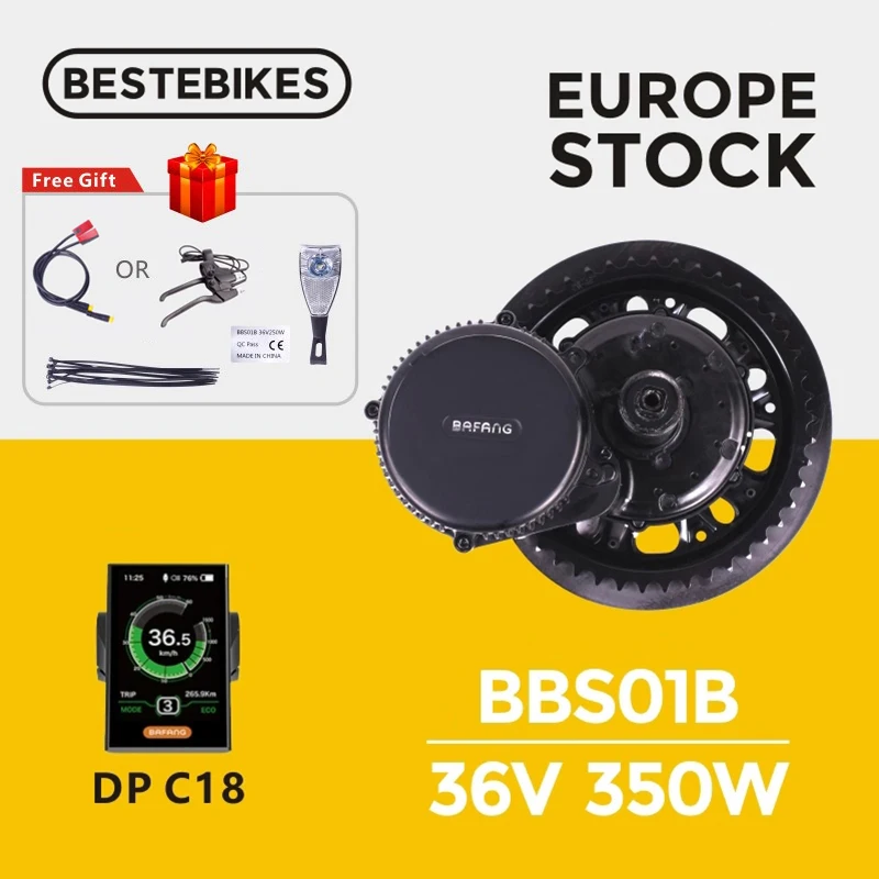 Bafang двигатель BBS01B BBS01 350 Вт Электрический велосипед ebike конверсионный комплект
