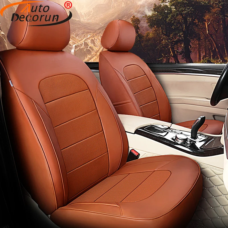 AutoDecorun Custom Cowhide Leather Seat Covers for VW Volkswagen EOS