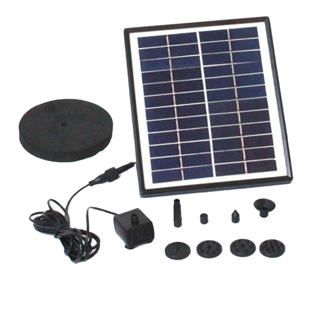 Solar Fountain Pump 12V 5W 200L/H Solar Pond Pump for Garden Pool Pond Aquarium