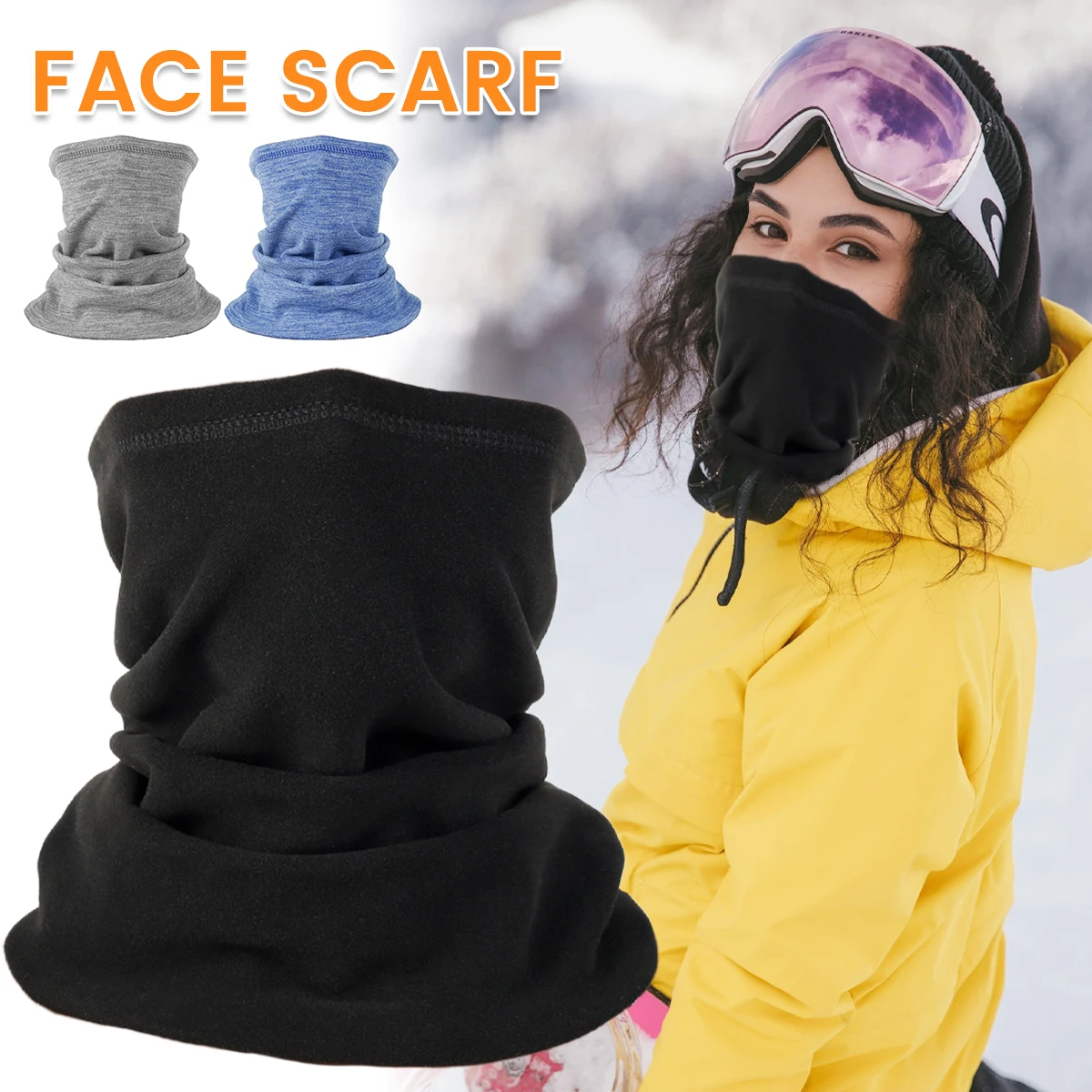 Winter Neck Warmer Neck Gaiter Safe Cycling Scarf Outdoor Fishing Ski