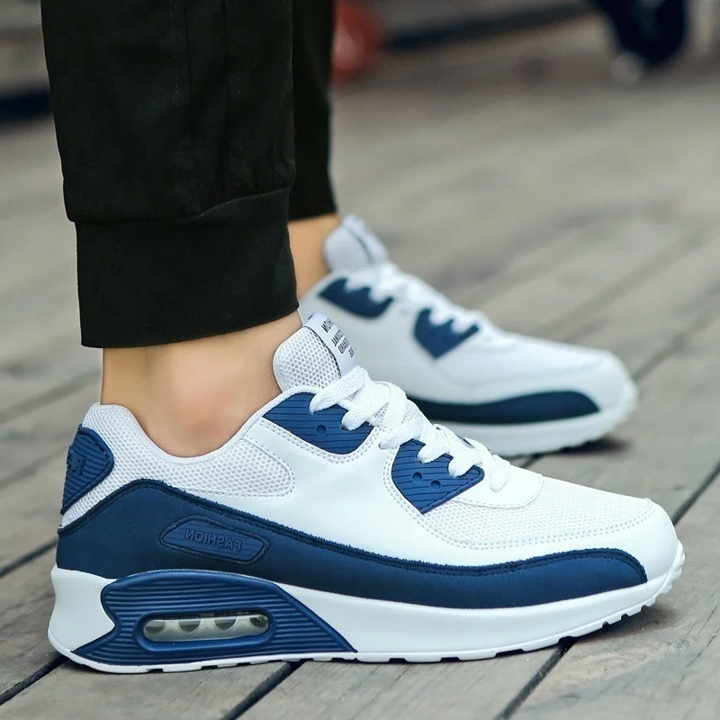 Cena Damyuan 2019 nowe modne klasyczne buty męskie buty damskie Flyweather wygodne oddychające nieskórzane lekkie buty na co dzień