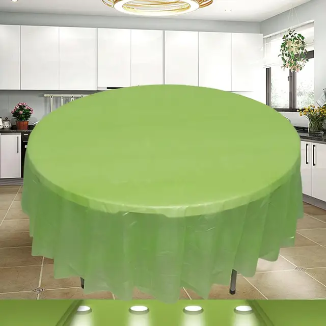 Hasznos Kerek Terítő Lágy, Színes Színű Többszínek Vízálló, Vastagabb Asztali Borítószövet - Image 6