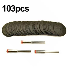 Набор отрезных дисковых дисков из смолы для роторного инструмента 100 шт 32 мм+ оправка