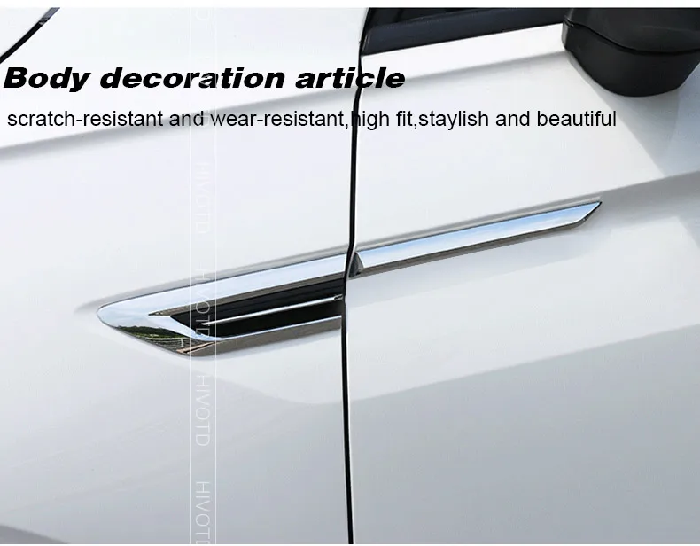 BTSDLXX Car Porta Laterale Wing Fender Emblema Distintivo Etichetta Trim per Volkswagen VW Tiguan MK2 2016 2017 2018 Door Side Badge Sticker Styling Accessories