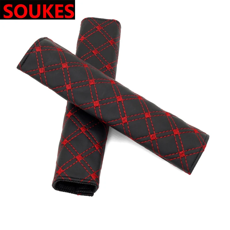 For Chevrolet Cruze Aveo Opel Insignia Ssangyong kyron rexton Honda Accord CRV Car Seat Belt Shoulders Protection Pads Covers